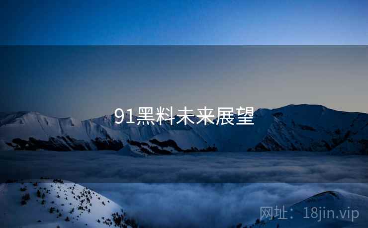 91黑料未来展望