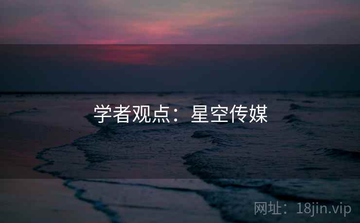 学者观点：星空传媒